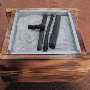 日式原木-方形暖爐